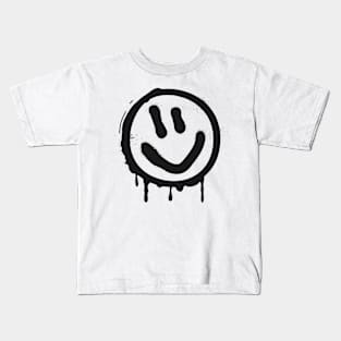 Graffiti Smiley Face Kids T-Shirt